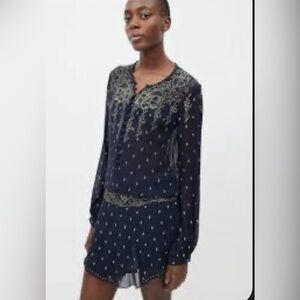 Isabel Marant Etoile Risha Gypsy Silk Mini Dress 6